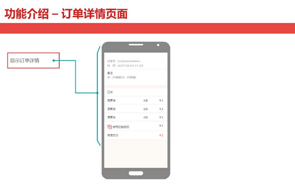 扫码点餐-订单详情页面